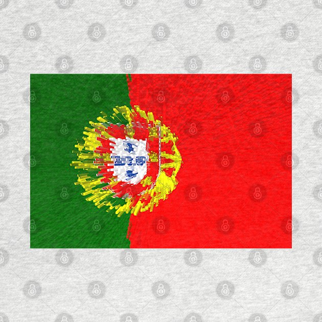 Extruded flag of Portugal by DrPen